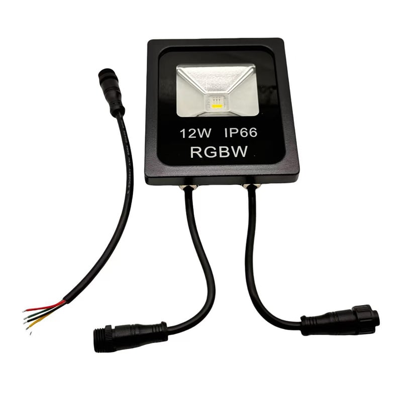 Outdoor DC Low Voltage DMX512 RGBW 12W LED Landscape Floodlight Outdoor DC Low Voltage DMX512 RGBW 12W LED Landscape Floodlight